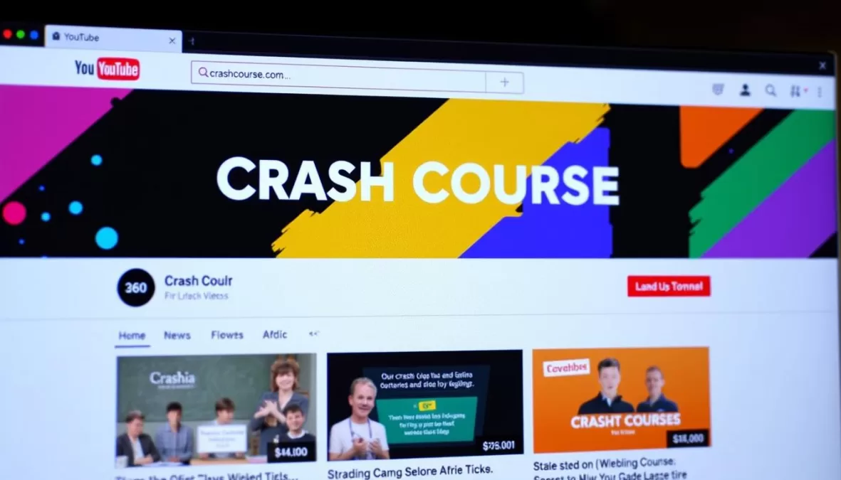 Crash Course YouTube channel for students