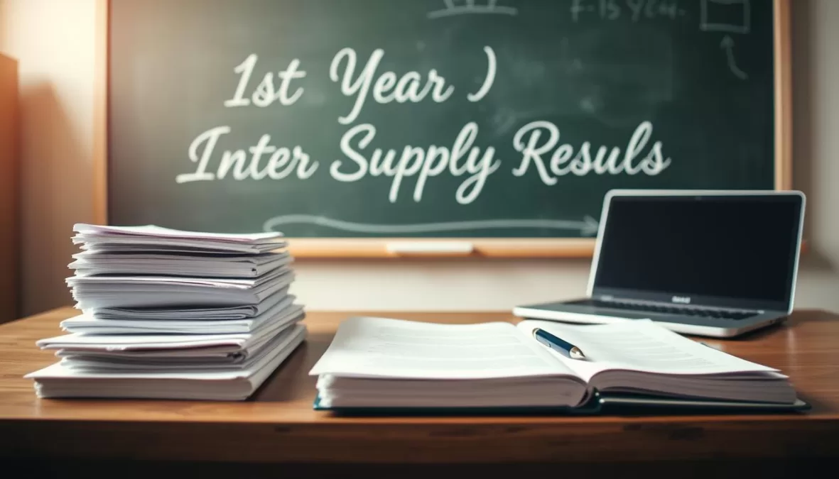 1st year inter supply results