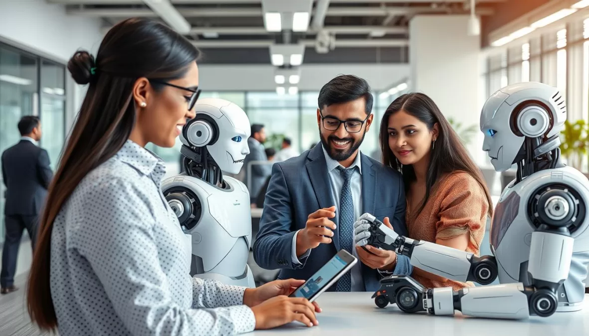 AI and automation transforming traditional workplaces in India 2025