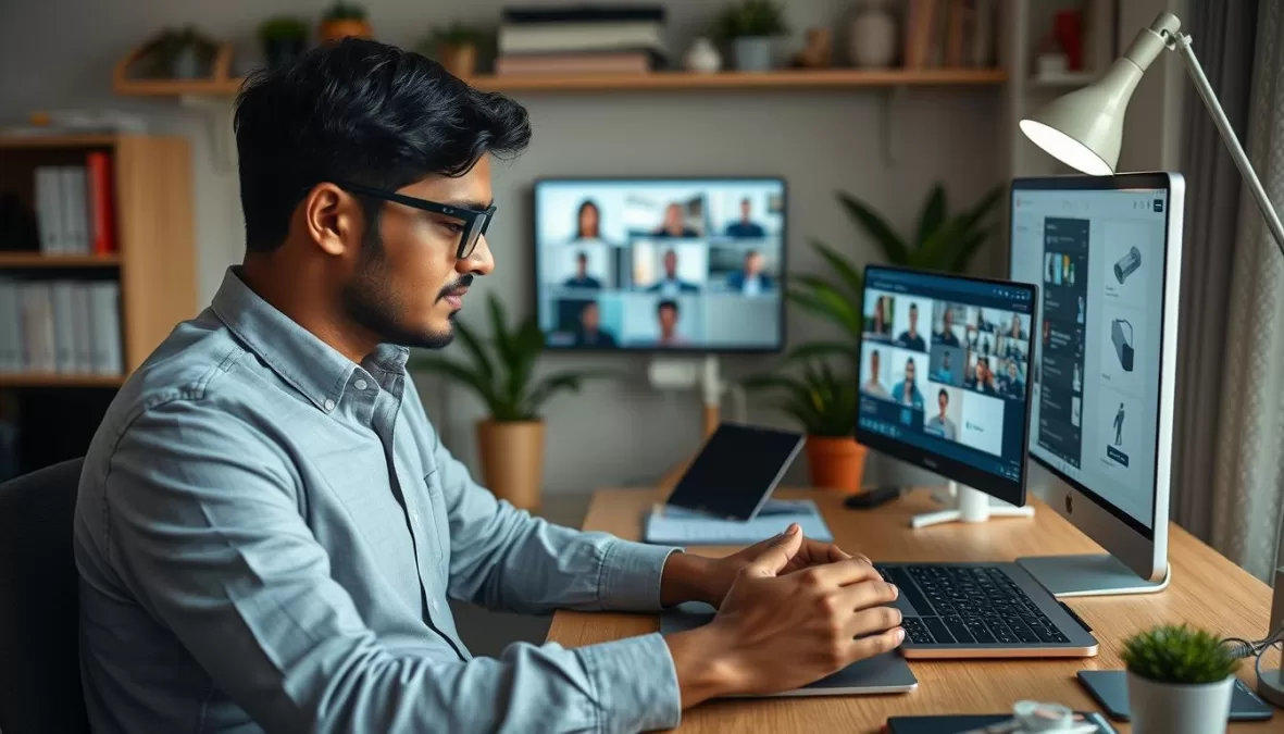 Professional developing essential skills for Remote & Hybrid Job Opportunities in India 2025