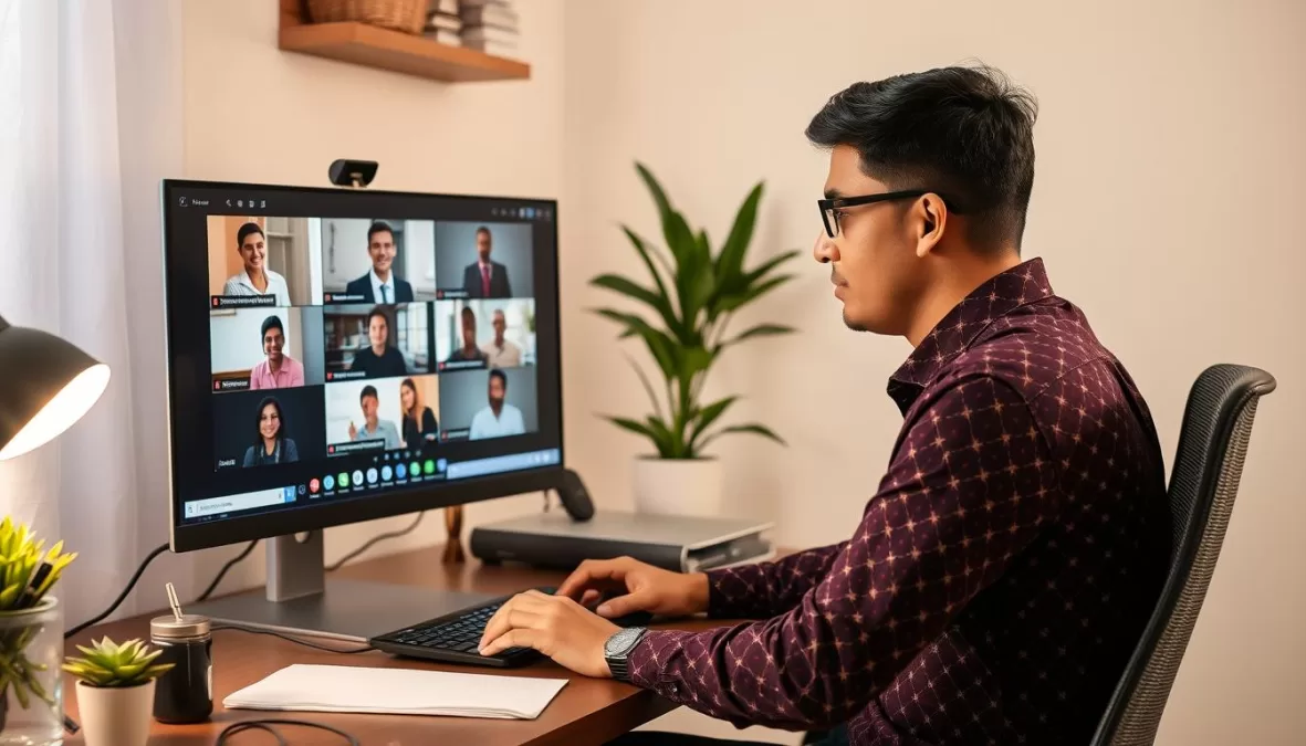 Professional overcoming challenges in Remote & Hybrid Job Opportunities in India 2025