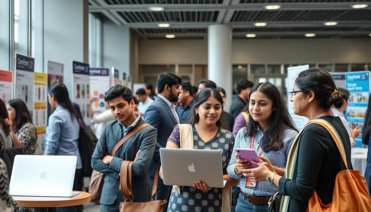 Professionals engaged in career development activities