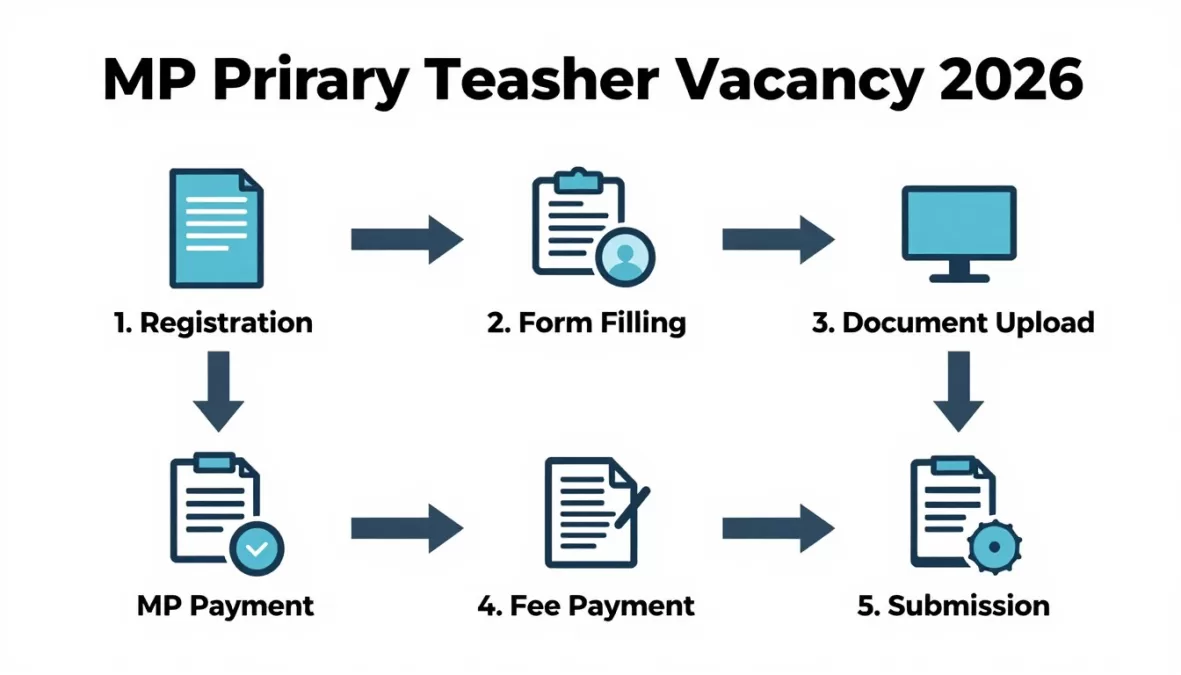 Step-by-step application process for MP Primary Teacher Vacancy 2026