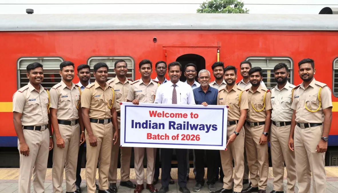 Successful candidates celebrating after railway job vacancy 2026 12th pass selection