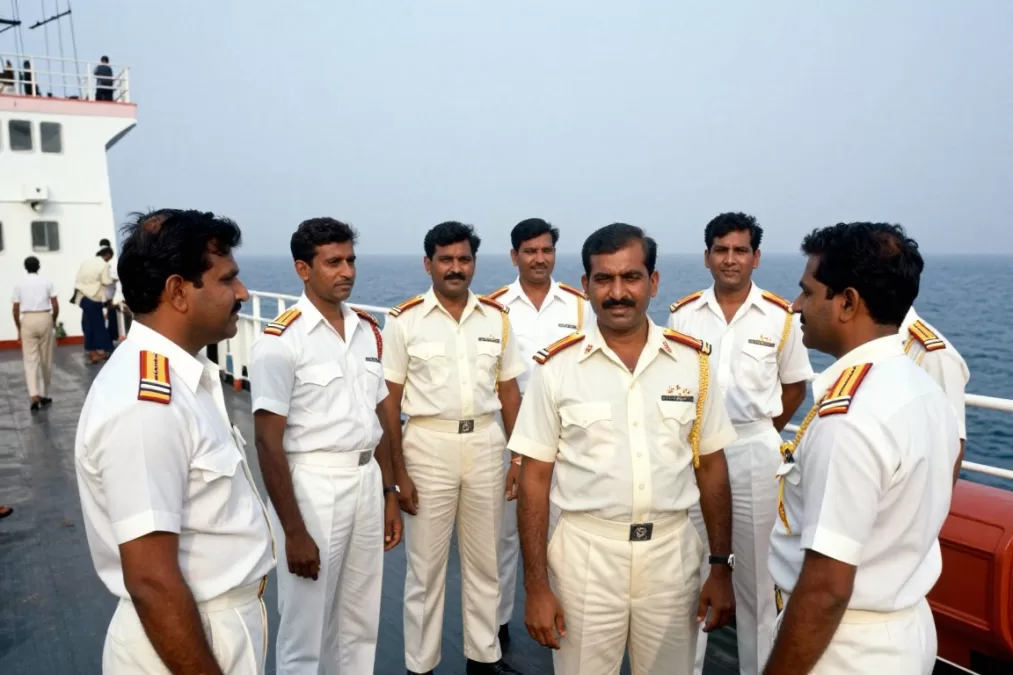 Indian shipping crew maritime workers 1980s Gulf region