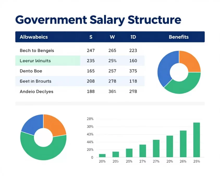 government job salary structure and benefits chart march 2026