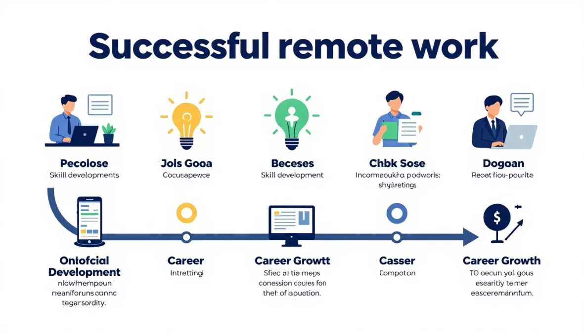 Action plan roadmap for starting remote work journey successfully
