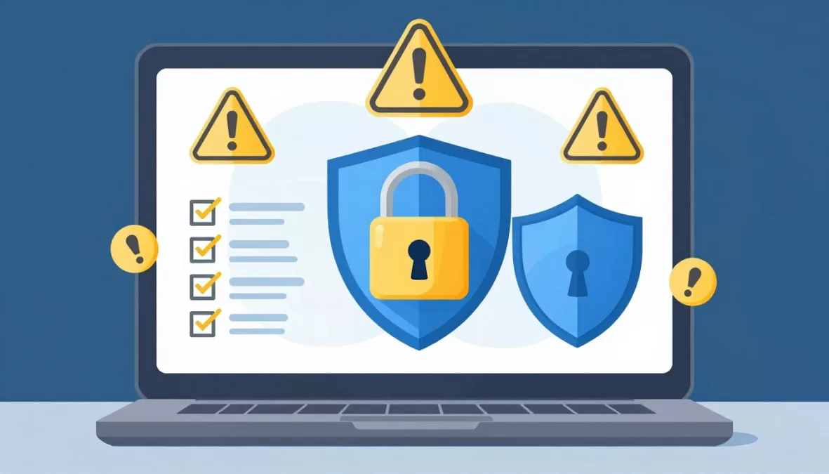Job seeker avoiding online scams and protecting personal information