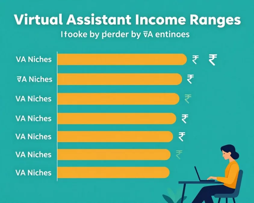 Virtual assistant earning potential by specialization area