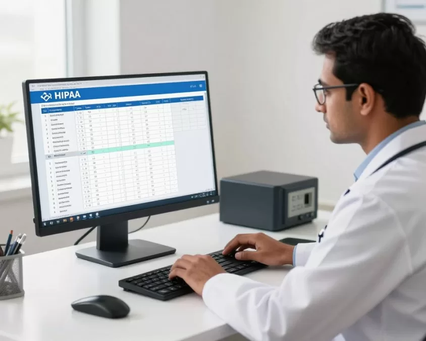 Ace Data Entry specialist working on medical records digitization project