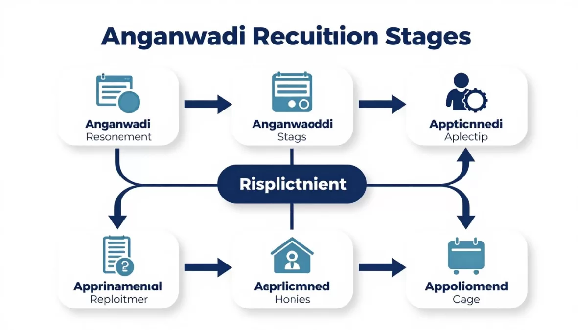 Anganwadi selection process flowchart