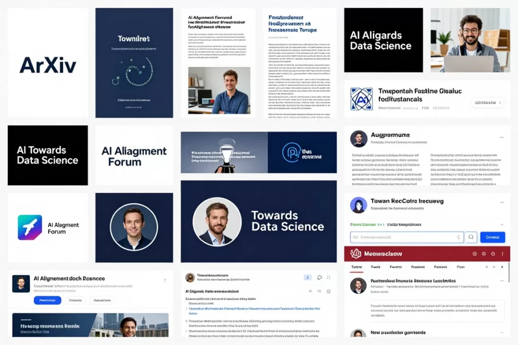 Collection of AI industry news sources and research publications