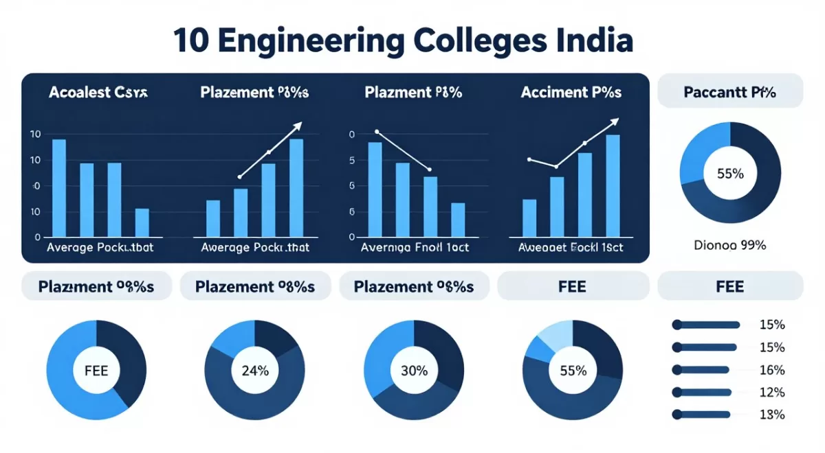 Comparison chart of top engineering colleges
