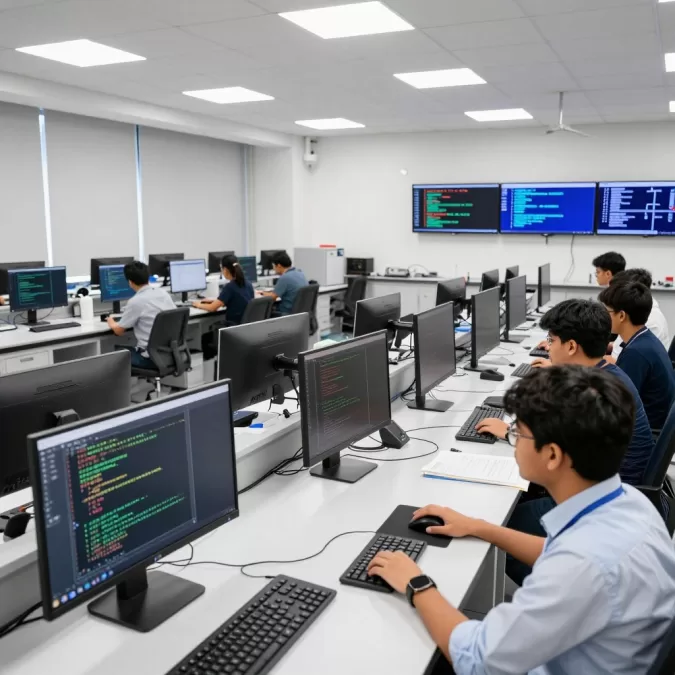 Computer science lab at IIT Delhi