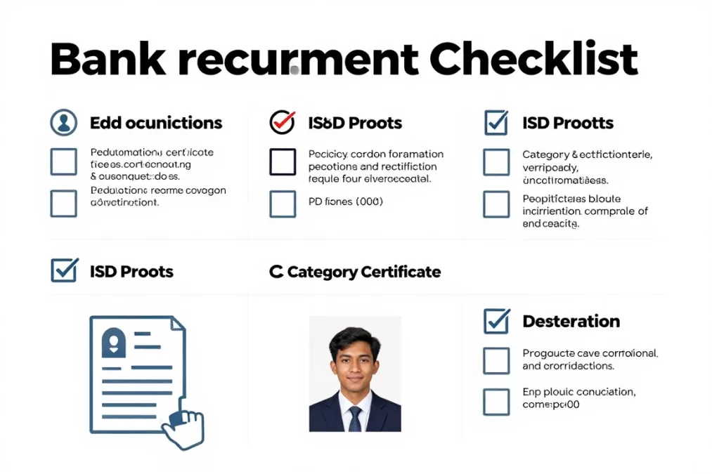 Document verification checklist for bank recruitment