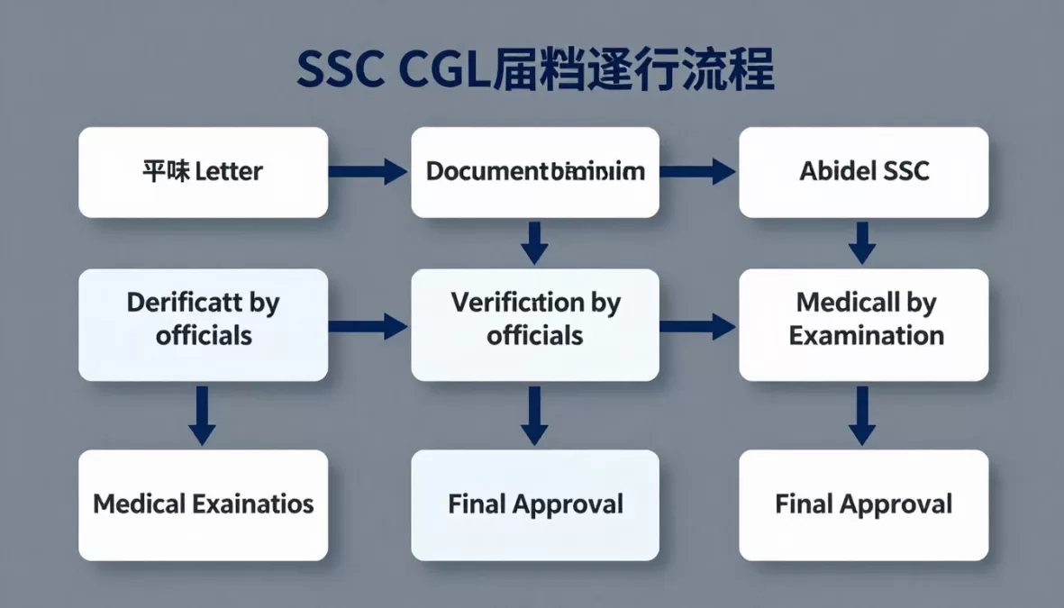Document verification process flowchart for SSC CGL