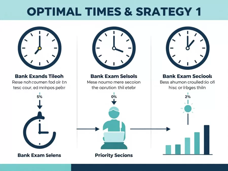 Exam time management strategy visual
