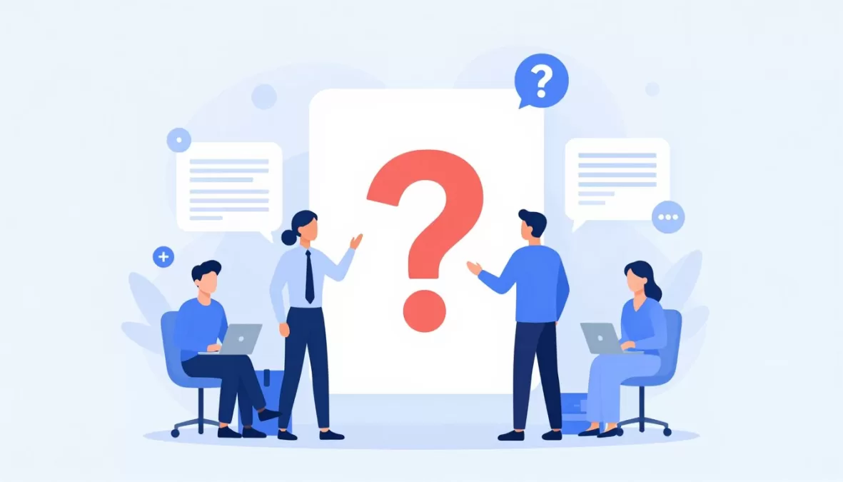 FAQ concept for bank recruitment