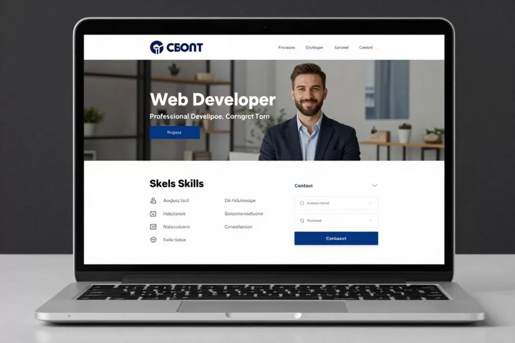 Freelance developer portfolio website