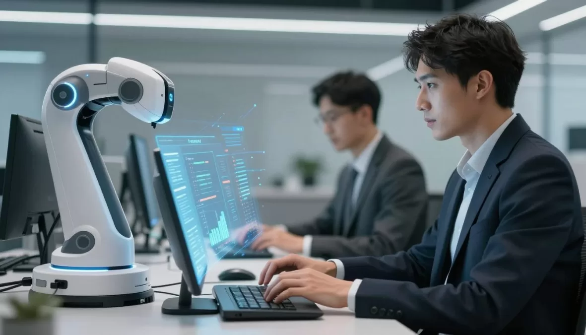 Future technology and AI tools assisting with data entry work automation