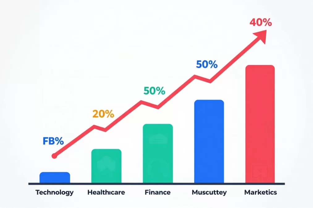 Graph showing increasing demand for AI skills in entry-level jobs across different industries