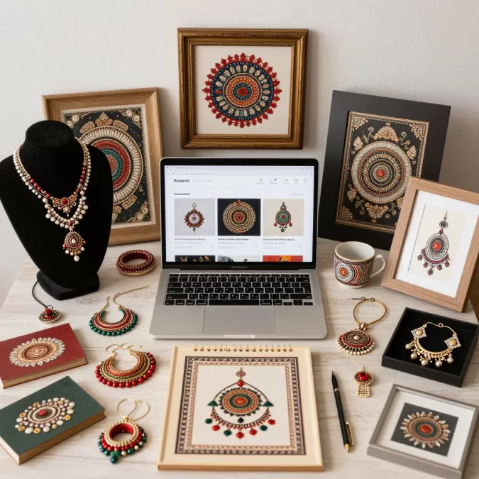 Handmade products for online selling