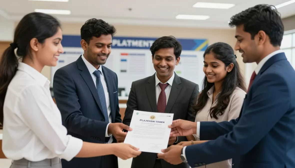 IIT Bombay students celebrating placement success