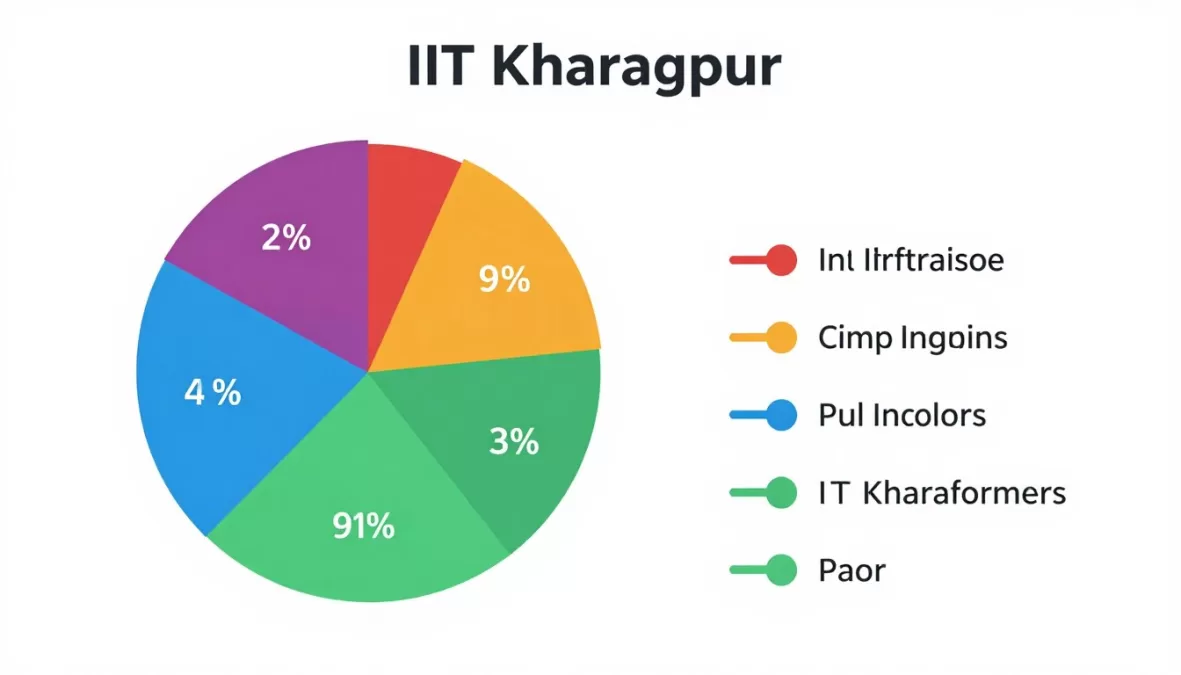 IIT Kharagpur placement statistics by sector