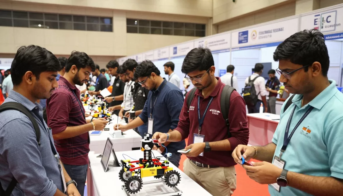 IIT Madras students during technical fest