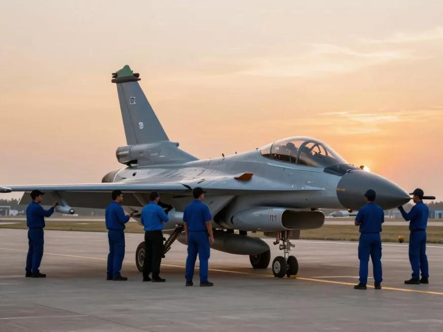 Indian Air Force aircraft on runway with ground crew representing career opportunities