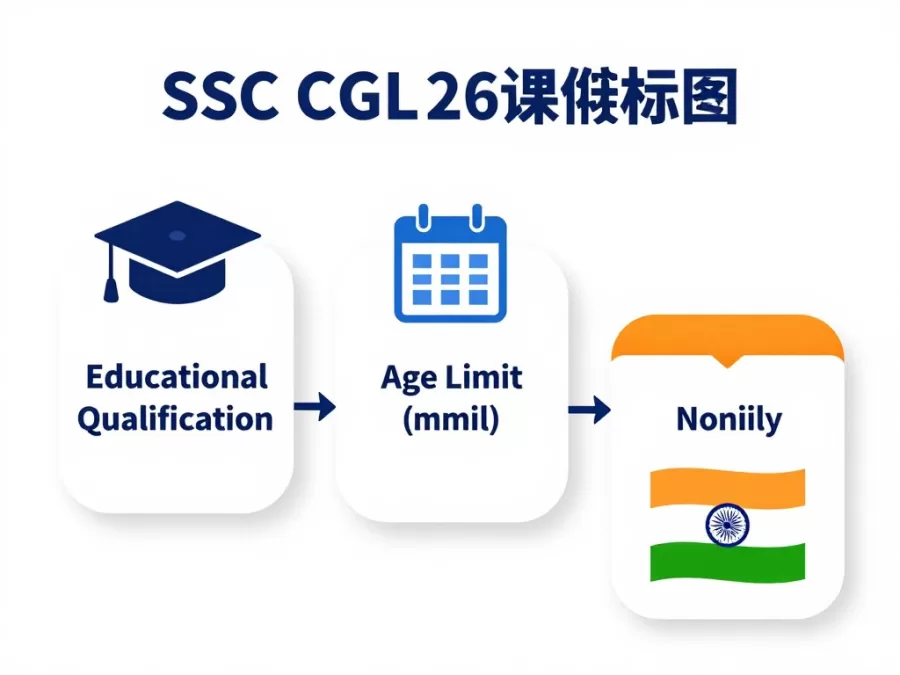 Infographic showing SSC CGL 2026 eligibility criteria breakdown