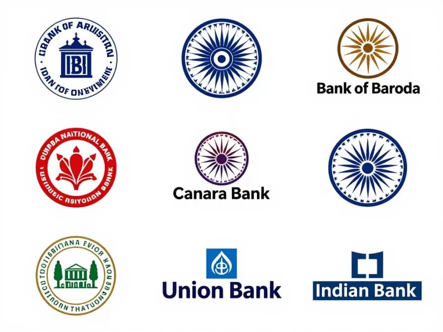 Logos of banks participating in IBPS recruitment