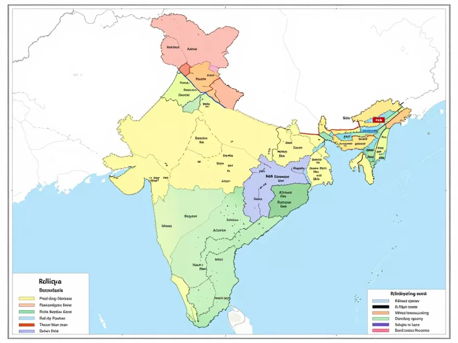 Map showing Railway Recruitment Board zones across India with regional office locations