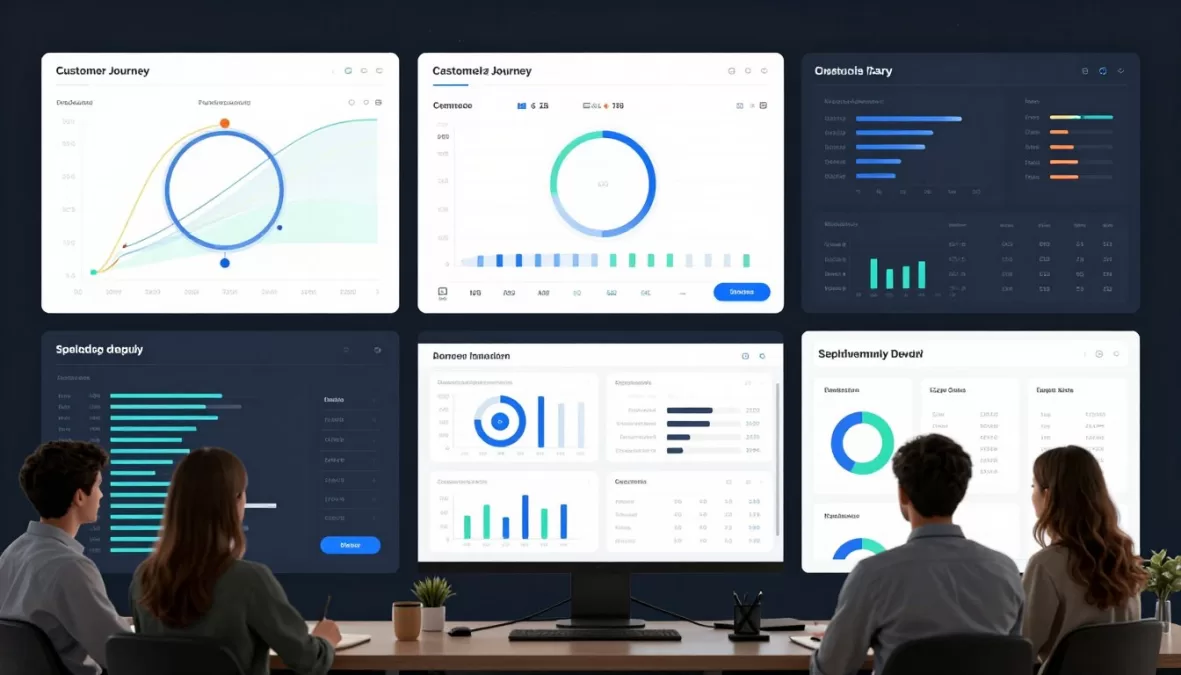Marketing AI tools showing campaign optimization and customer analytics