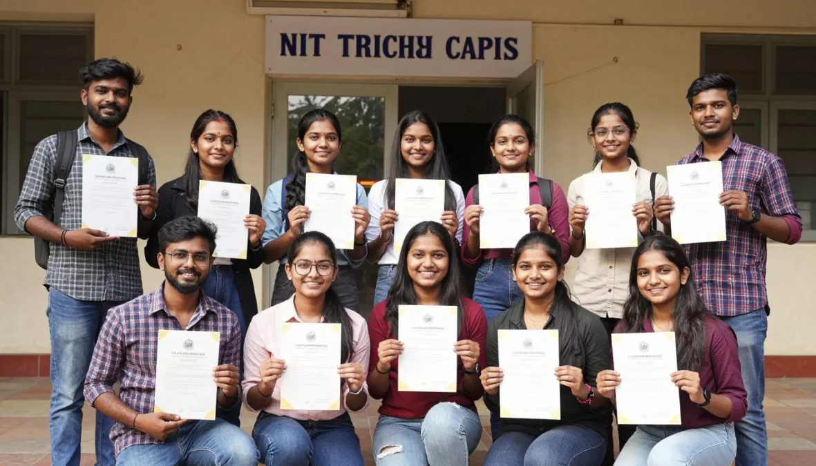 NIT Trichy placement success celebration