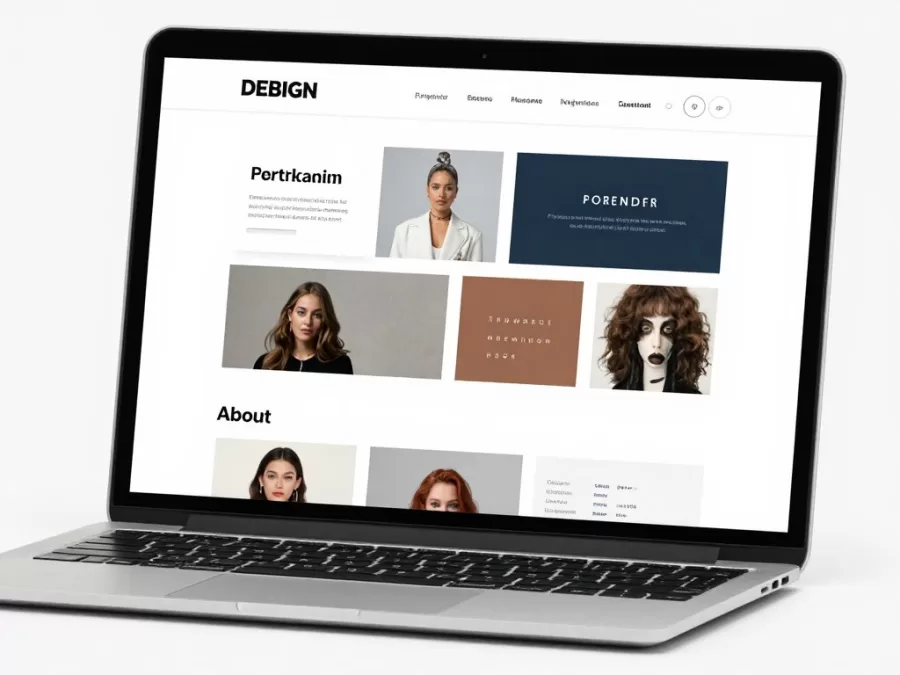 Online design portfolio website