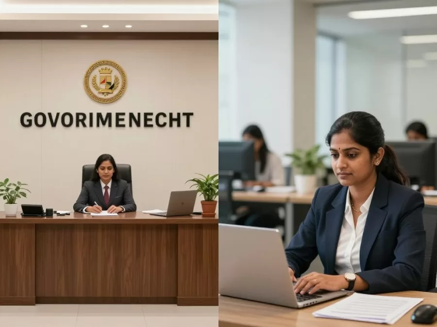 Professional comparison between government and private sector workplace environments