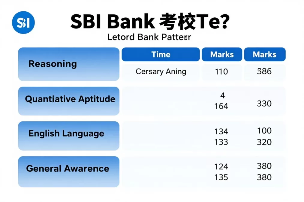 SBI exam pattern structure diagram SBI exam pattern structure diagram