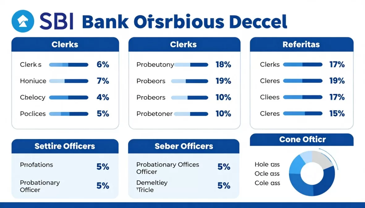 SBI vacancy distribution chart for different positions