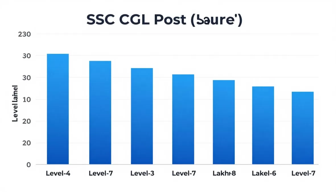 Salary comparison chart for different SSC CGL posts