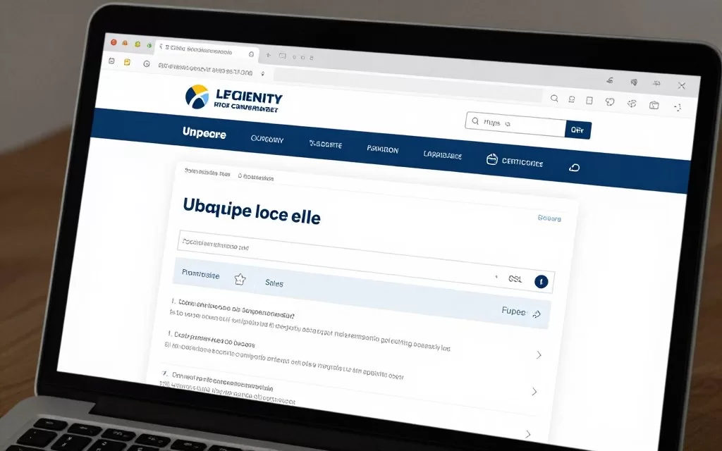 Secure online job application process showing verified company career portal