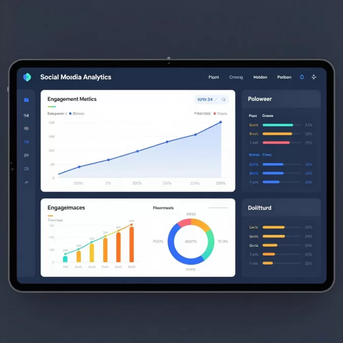 Social media analytics dashboard