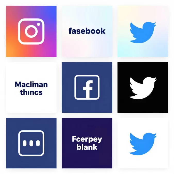 Social media graphic design samples