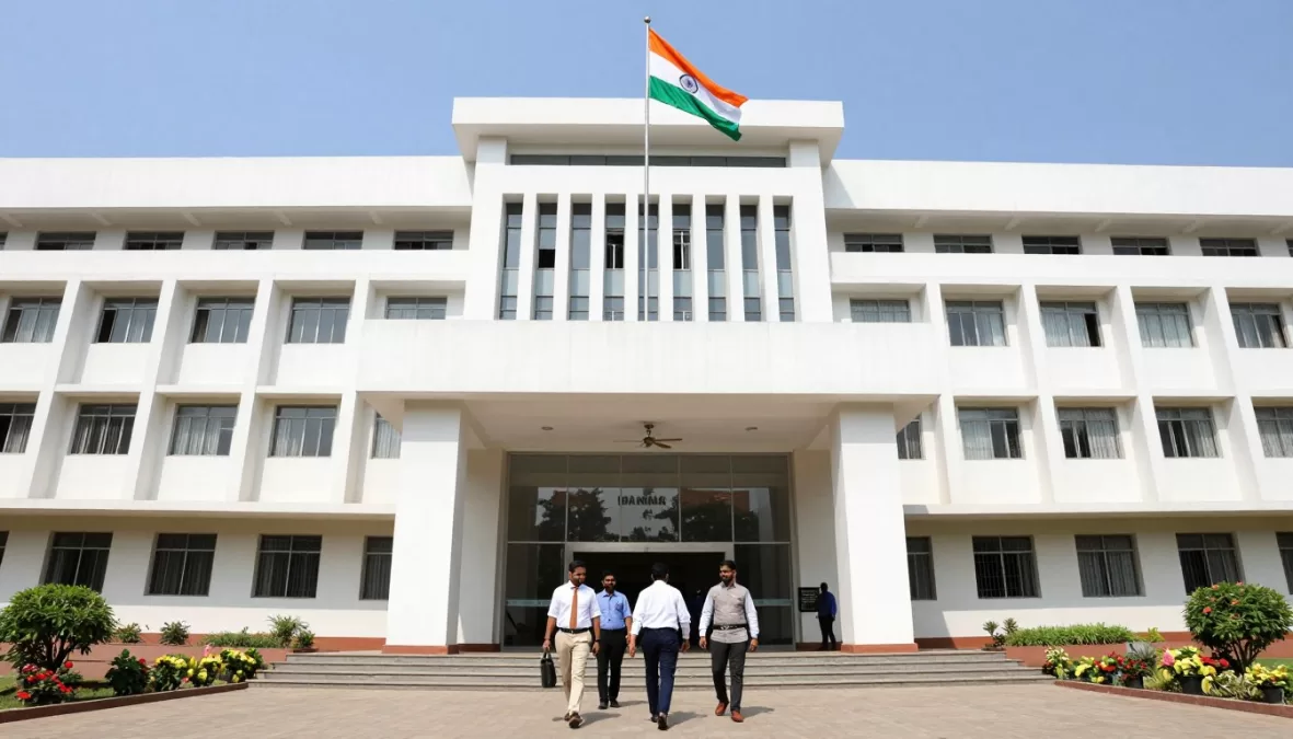 State government office building representing employment opportunities for 12th pass students