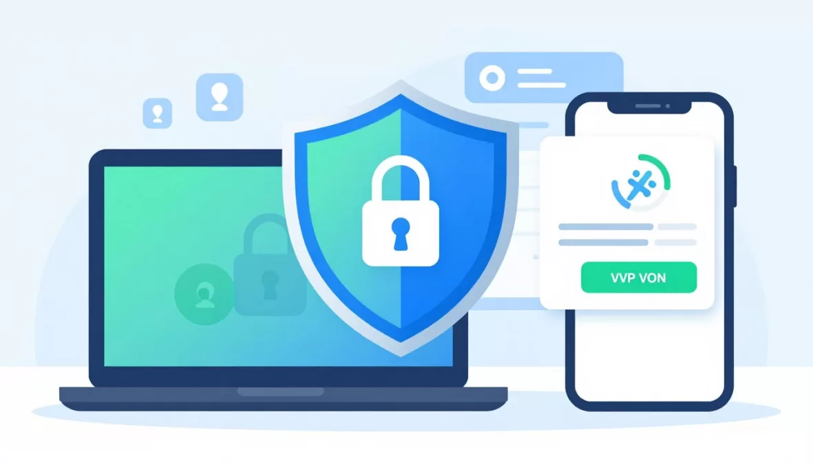 Cybersecurity concepts showing password security, two-factor authentication, and online safety for students