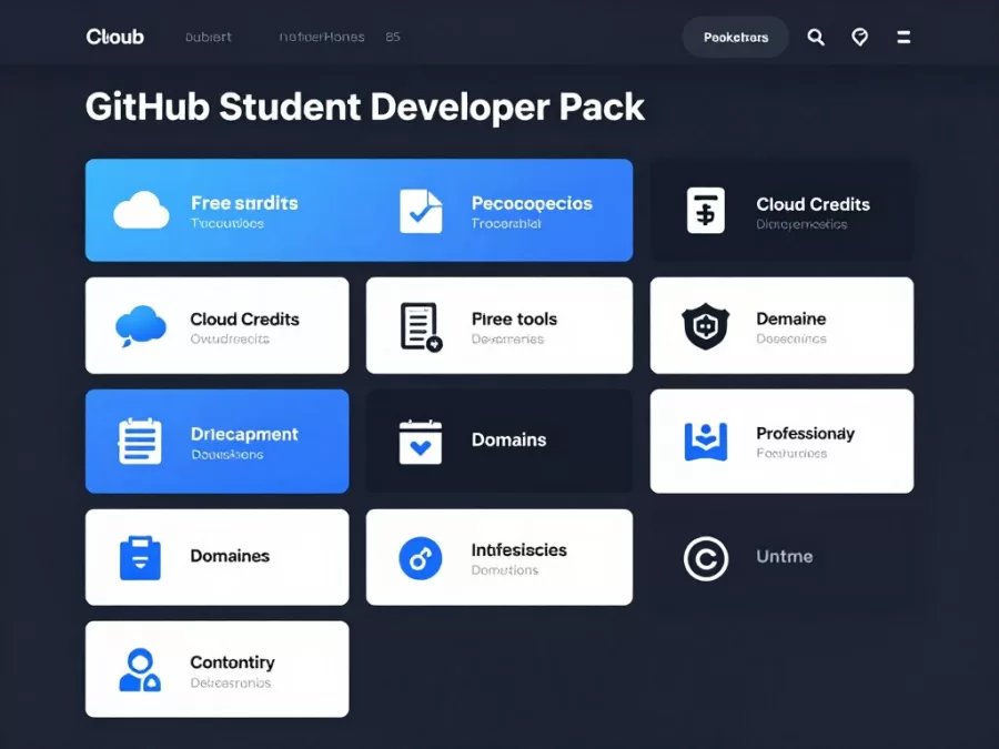GitHub Student Developer Pack showing free tools and resources for student developers
