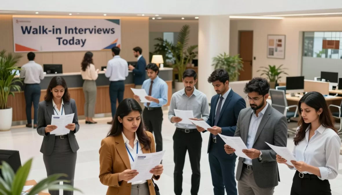 walk-in job opportunities India