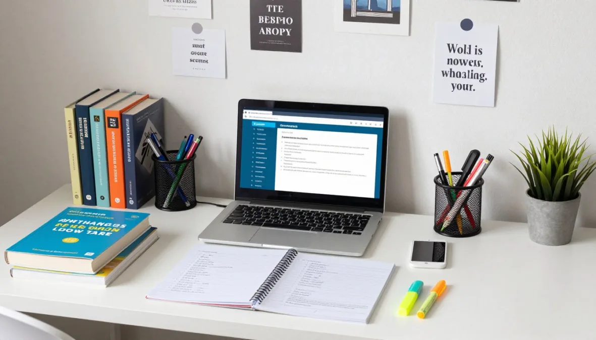 government job exam preparation study setup