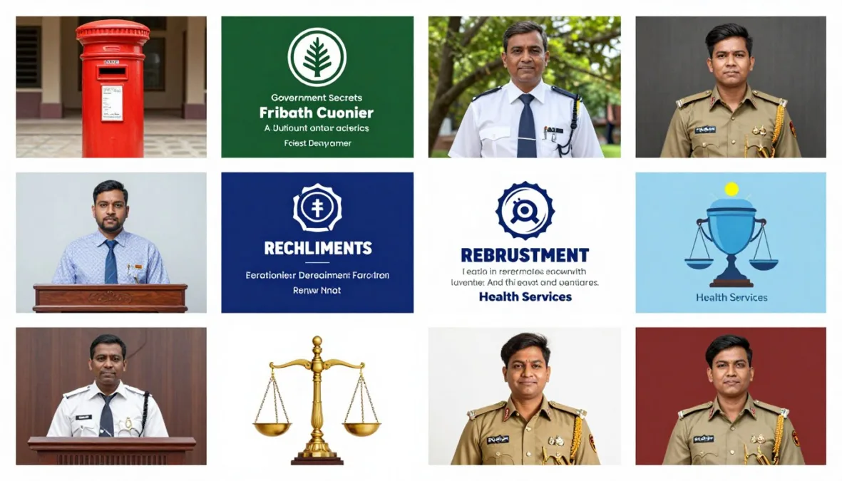 various government department recruitment notifications