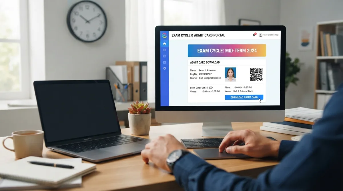 Exam cycle and admit card portal
